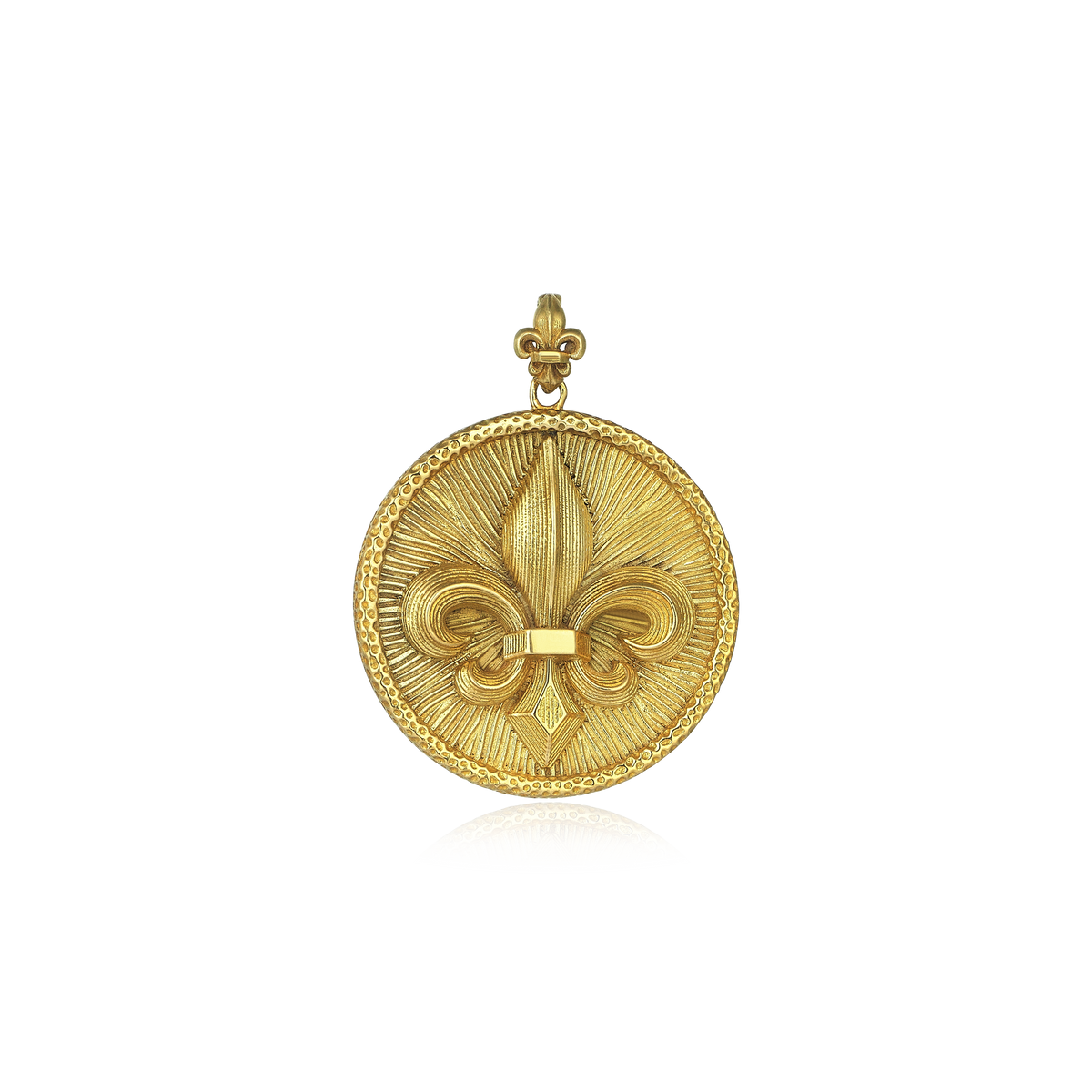 Fleur De Lis Gold Pendant