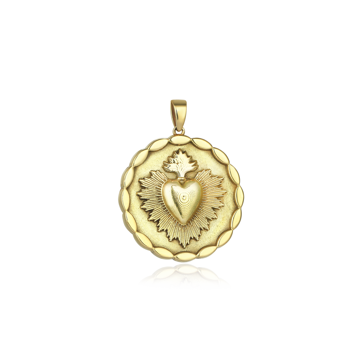 Heart Of Angel Gold Pendant