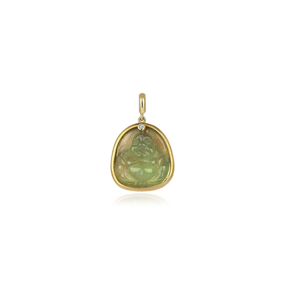 Midi Green Buddha Pendant