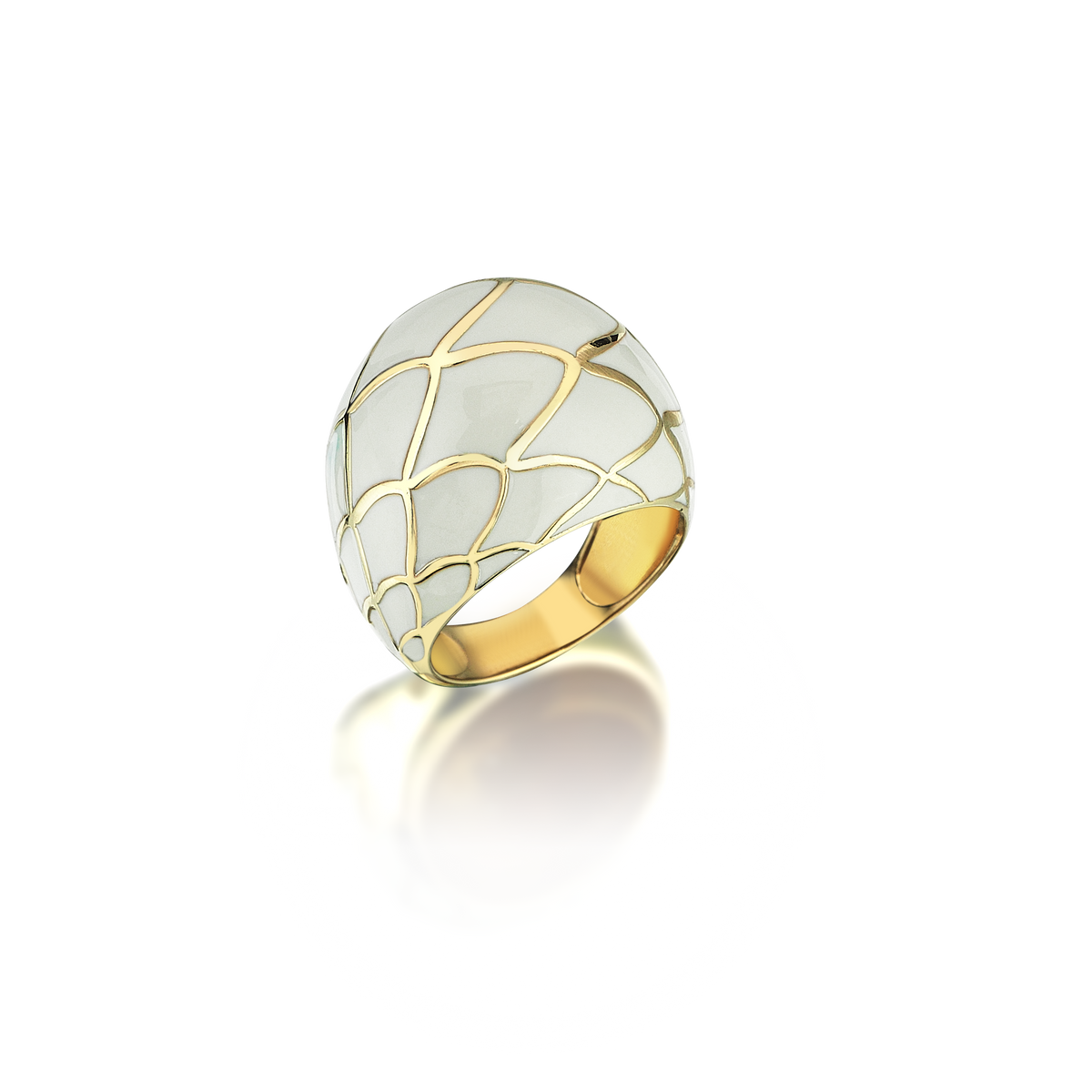 Waves Of Hammam  Gold Ring