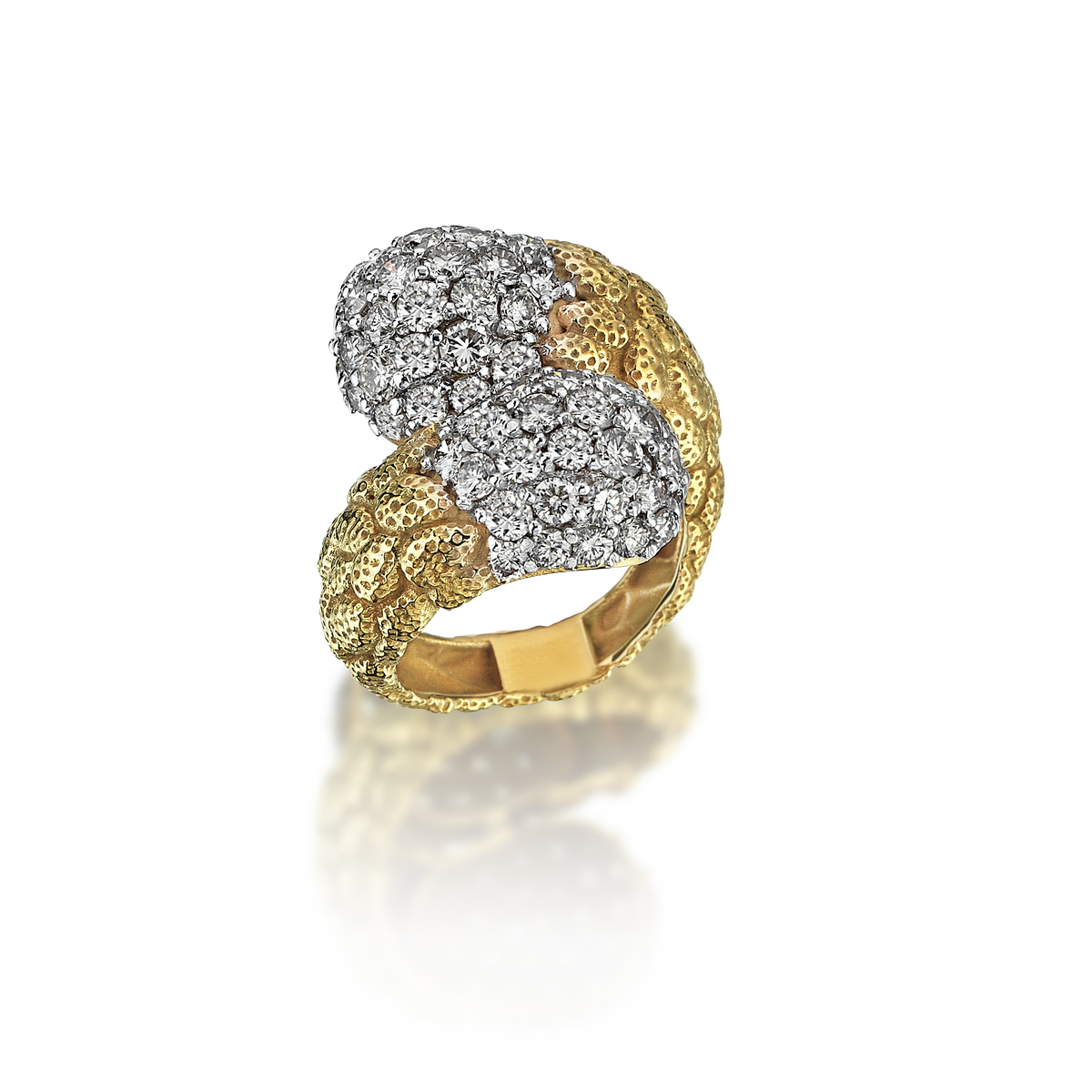 Eternity Knob Gold & Diamond Ring