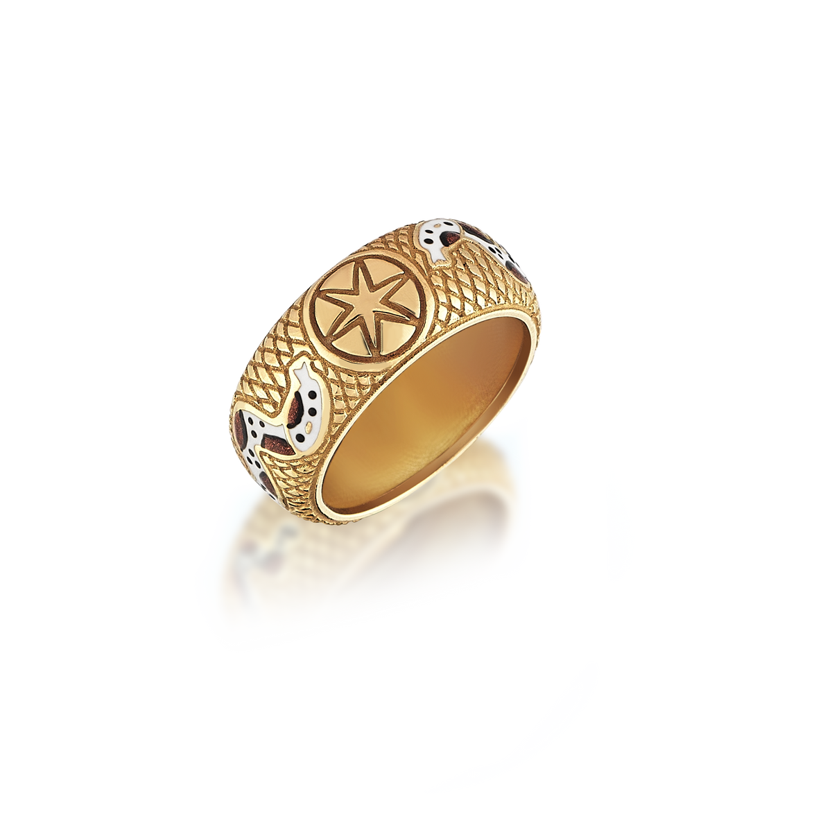 Big Dot Snake Gold Ring