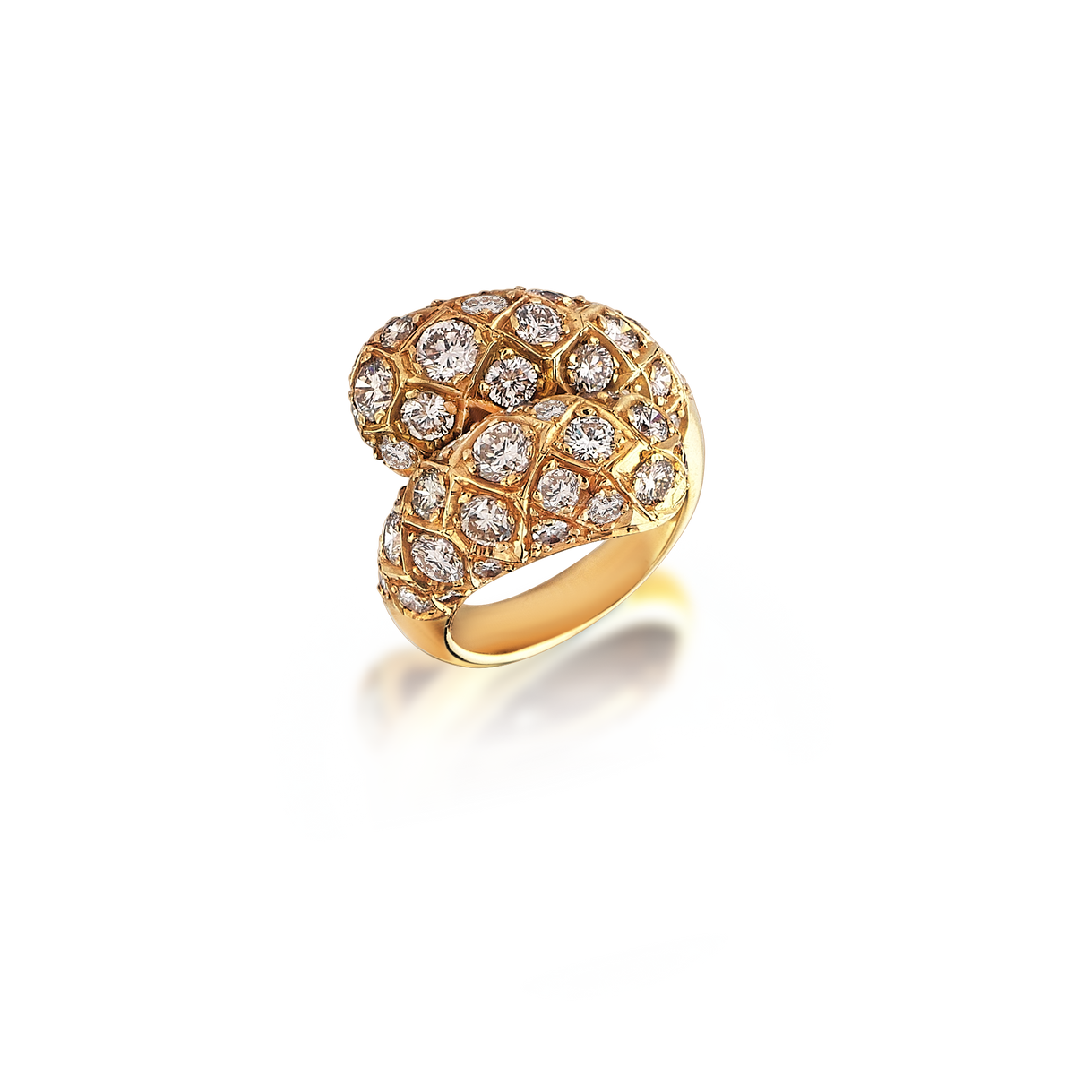 Knob Gold & Diamond Ring