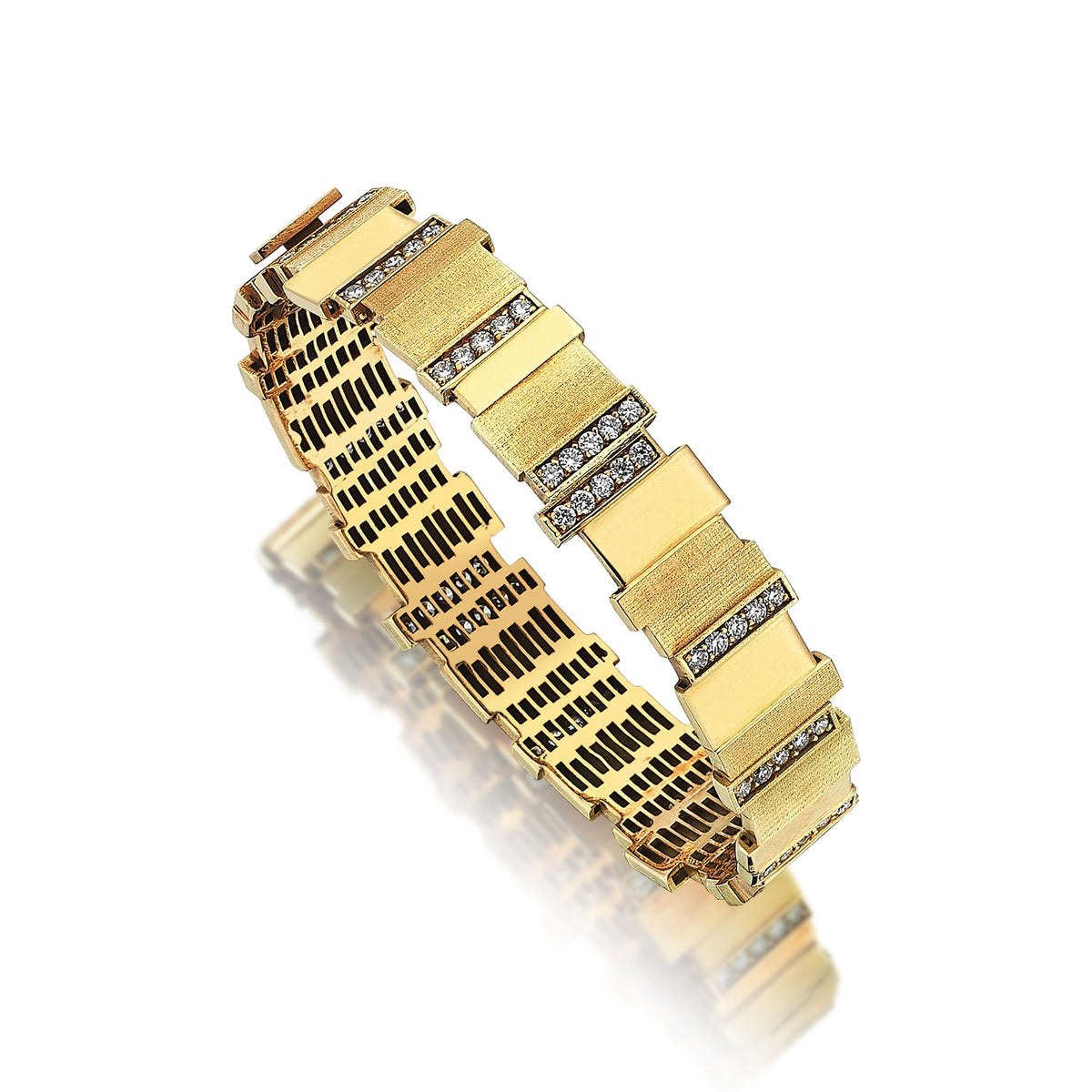 Crossing Roads Gold Bracelets