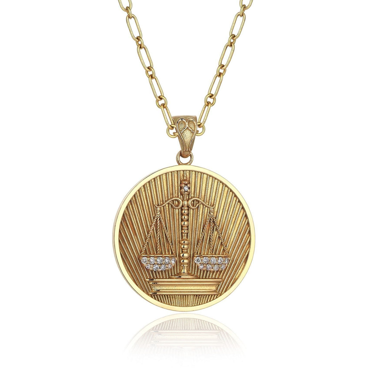 Libra Gold Pendant