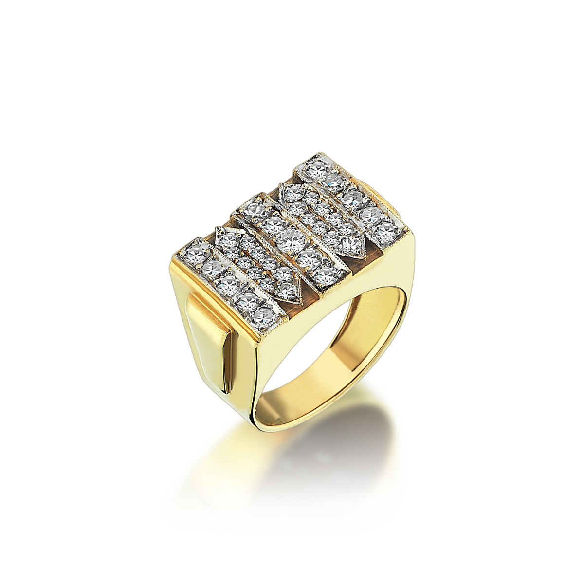 Gold Ring With Diamonds