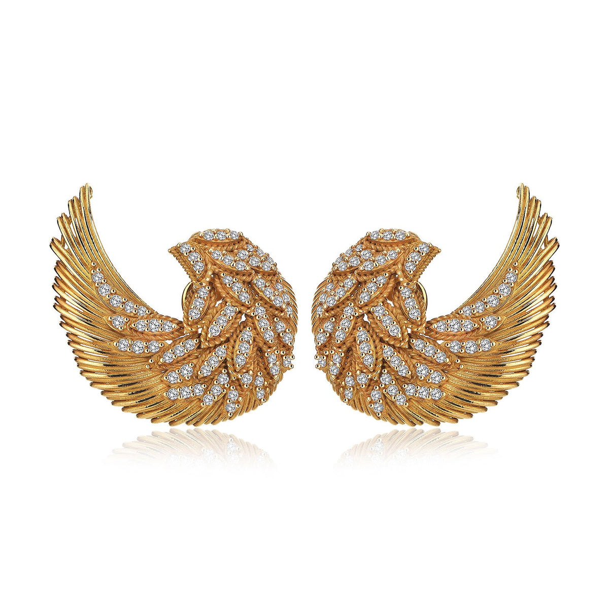 Wings For Life Gold Earrings