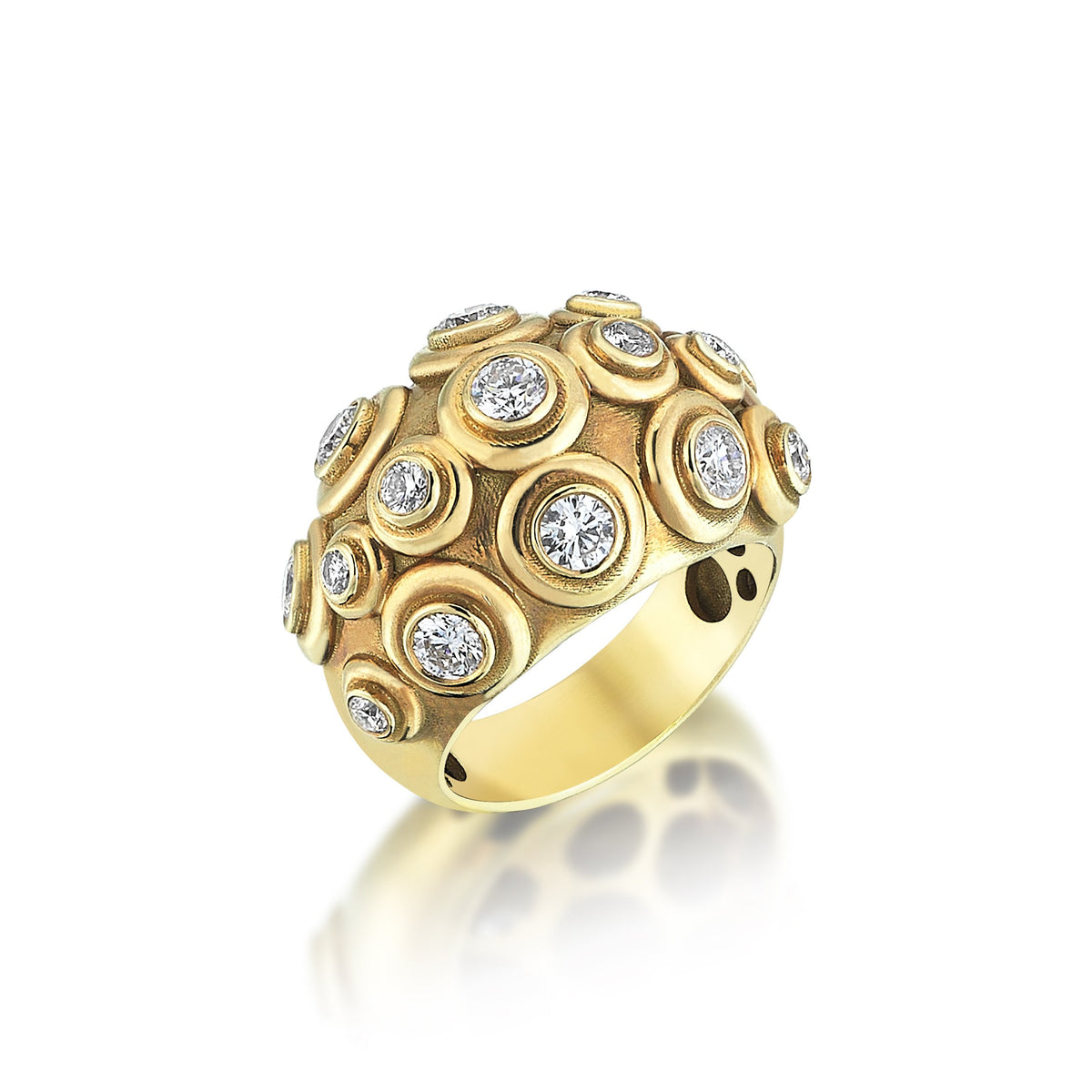 Diamond Hammam Gold Ring