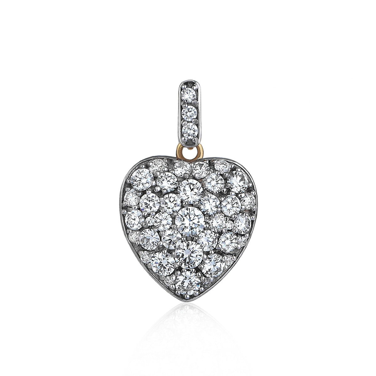 Noor Heart Gold & Brown Diamond Pendant