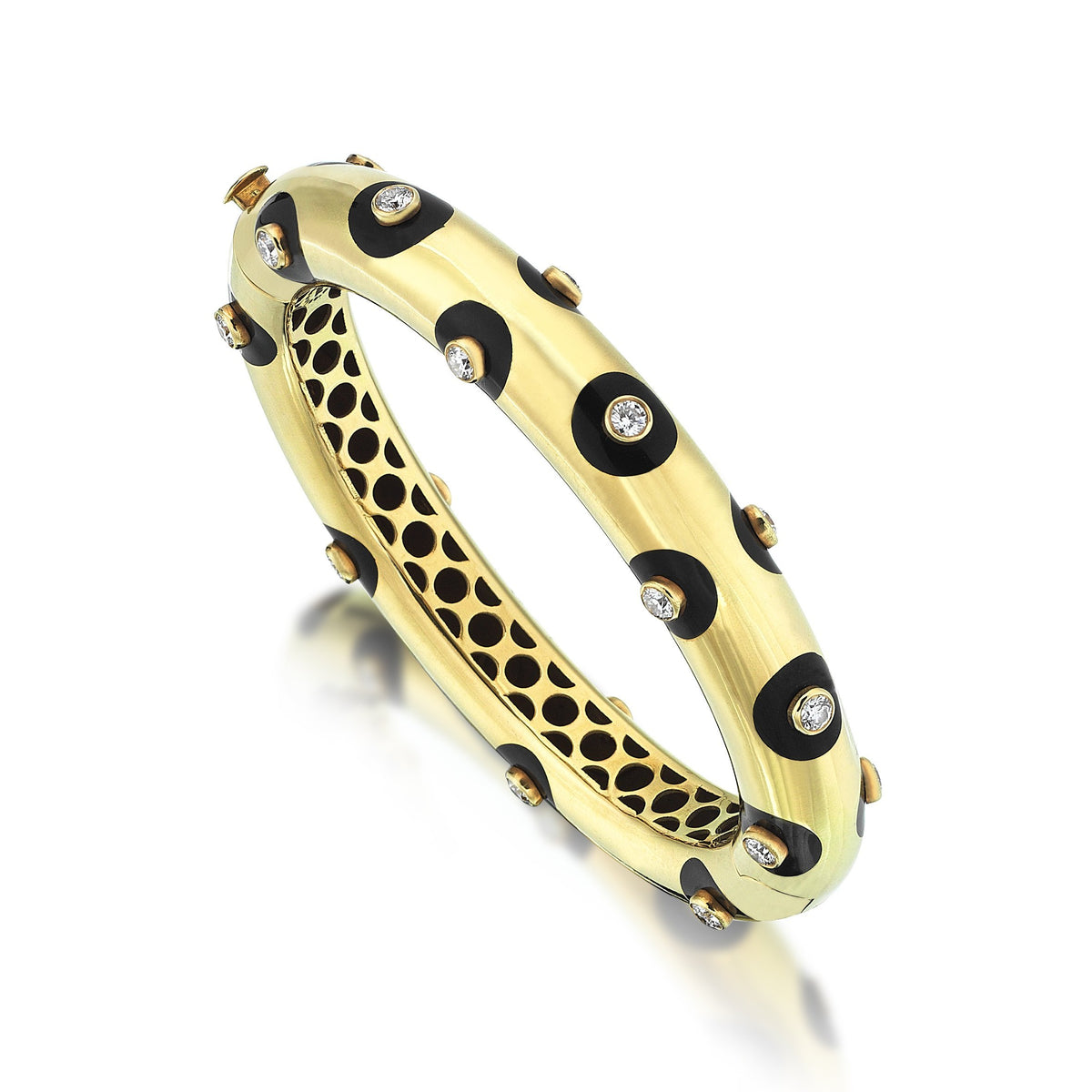 Dot Cuff Gold Bracelet