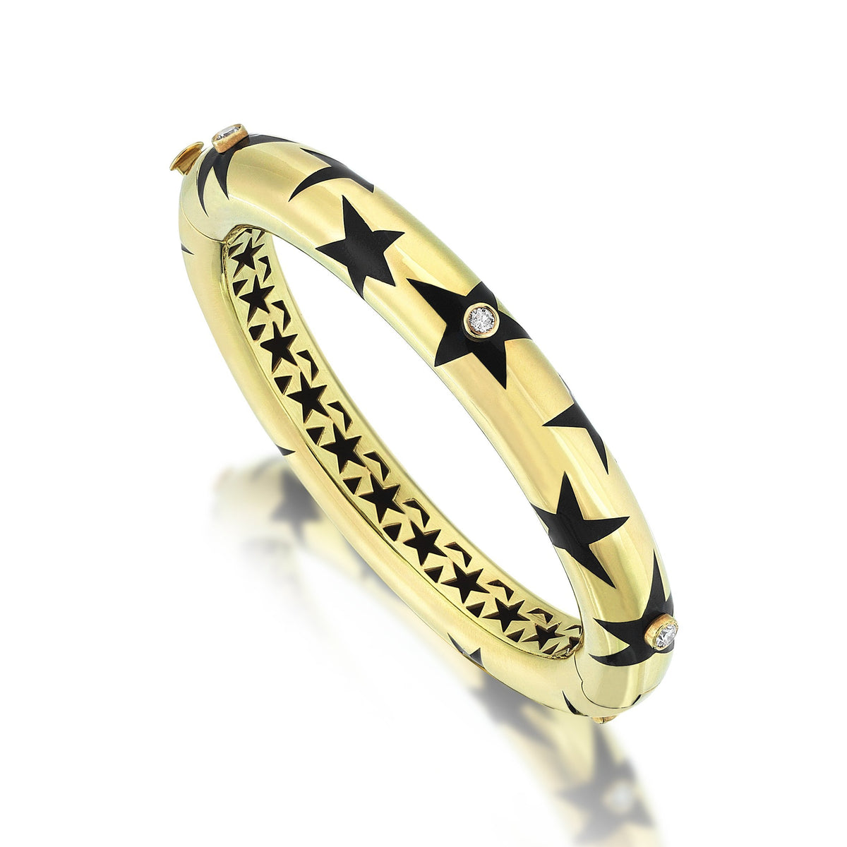 Star Cuff Gold Bracelet