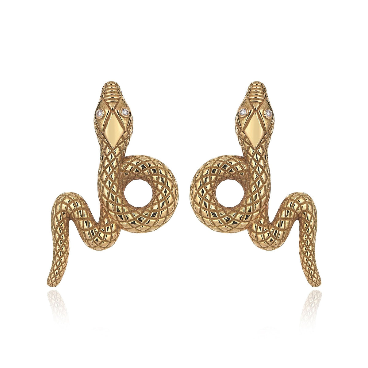 Snake Gold Earrings