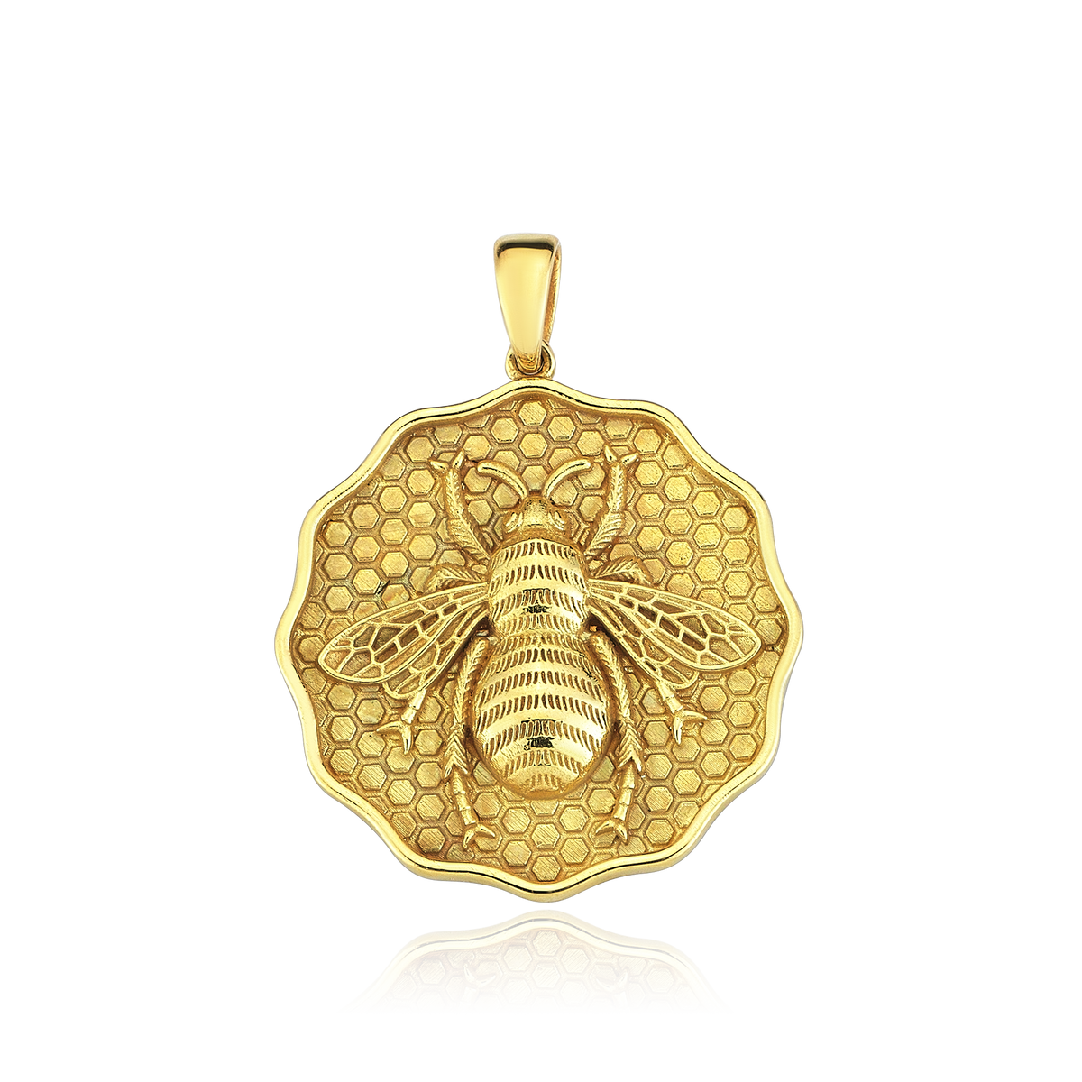 Mother Bee Gold Pendant