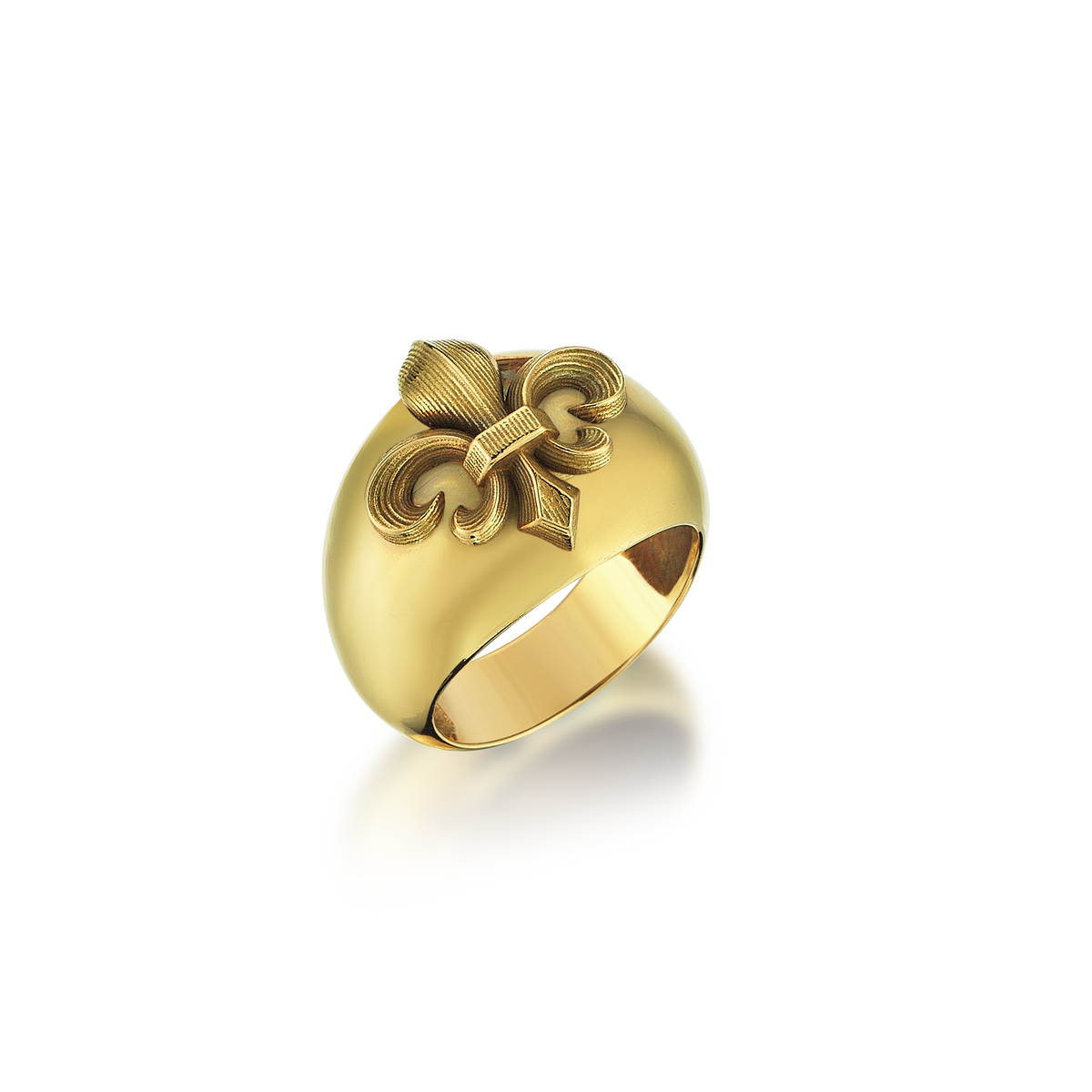 Fleur De Lis Gold Ring