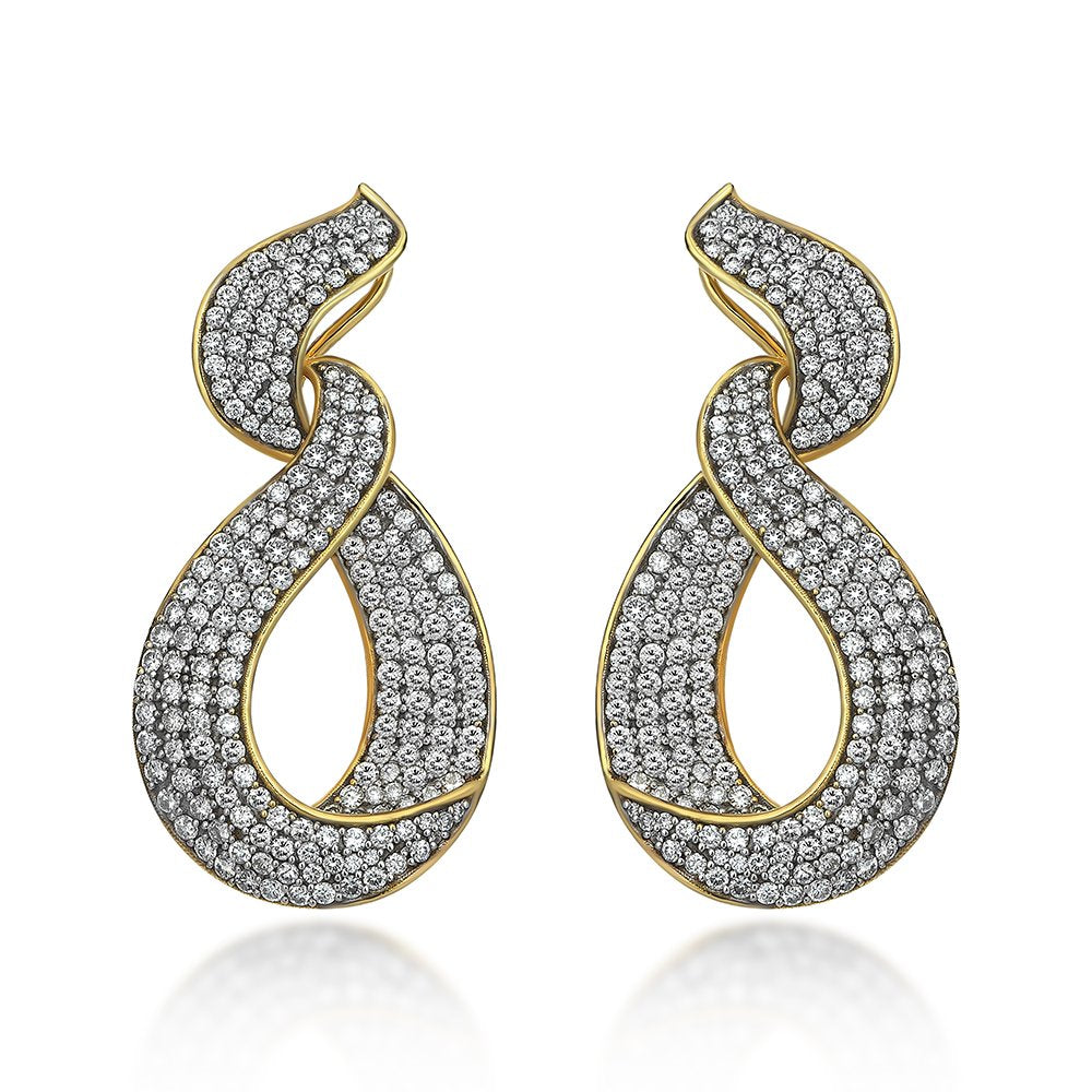 Promise Gold & Diamond Earrings